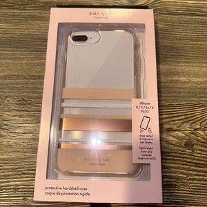 Kate spade stripes cell phone case. Size 8/7/6. NWT.